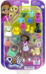 Mattel Mini papusa cu animalut si haine de schimb Polly Pocket, HKV91 Papusa
