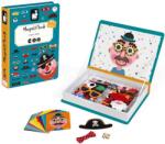 Janod Magnetibook Fețe amuzante băieți Carte magnetică pentru copii (J02716) Puzzle