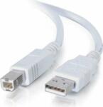 Valueline USB 3.0 összekötő kábel A/B 1, 8m fehér (11.99.8870-50)