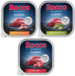 Rocco 9x300g Rocco tálcás nedves kutyatáp vegyes próbacsomag- Classic Mix 1: marha pur, pacal, szárnyasszív