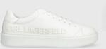 Karl Lagerfeld sneakers din piele MAXI KUP culoarea alb KL52225 PPYX-OBM030_00X