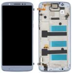 Motorola 5D68C10082 Gyári Motorola Moto G6 Plus kék LCD kijelző érintővel kerettel előlap (5D68C10082)