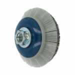 Norton hullámos kúpos drótkorong inox (kefekorong) védőburkolattal 100xM14 T24 (CT603180)