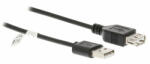 Nedis USB hosszabbító kábel | USB 2.0 | 3 m (CCGB60010BK30)