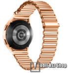  Okosóra szíj - ROSE GOLD - rozsdamentes acél, csatos, állítható hosszúság, üreges kialakítás, légáteresztő - SAMSUNG Galaxy Watch4 Classic 46mm (SM-R890) / 42mm (SM-R880) / 44mm (SM-R870) / 40mm (SM-R