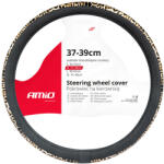  AMIO kormányvédő fekete és leopárd mintás M méret SWC-43-M (37-39cm) (02984)