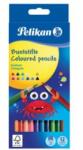 Pelikan Creioane colorate triunghiulare subțiri Pelikan, 12 buc