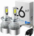 SNHL C6 LED autó fényszóró izzó pár H7 foglalattal - hidegfehér (c6_h7_izzo)