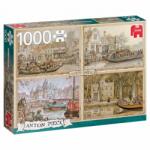 Jumbo - Puzzle Anton Pieck - Canal Boats - 1 000 piese Puzzle