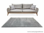 Budapest Carpet Belinda Shaggy Szőnyeg 1000 Light Grey (Világosszürke) 60x220cm