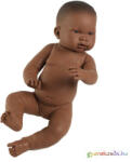  Afroamerikai lány csecsemő baba 45cm