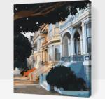  Festés számok szerint - Festett Hölgyek San Francisco Méret: 30x40cm, Keretezés: Keret nélkül (csak a vászon)