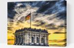  Festés számok szerint - Bundestag Méret: 30x40cm, Keretezés: Keret nélkül (csak a vászon)
