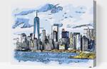  Festés számok szerint - New York Méret: 30x40cm, Keretezés: Keret nélkül (csak a vászon)