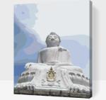  Festés számok szerint - Nagy Buddha szobor, Thaiföld Méret: 30x40cm, Keretezés: Keret nélkül (csak a vászon)