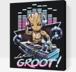  Festés számok szerint - Groot! Méret: 30x40cm, Keretezés: Keret nélkül (csak a vászon)