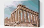  Festés számok szerint - Athéni Akropolisz Méret: 30x40cm, Keretezés: Keret nélkül (csak a vászon)