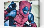  Festés számok szerint - Deadpool Méret: 30x40cm, Keretezés: Keret nélkül (csak a vászon)
