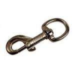  Karabiner +forgó rugós 50 mm nikkelezett (3351502) (3351502)