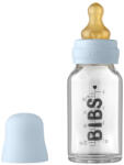 BIBS - Set complet biberon din sticla anticolici, 110 ml, Baby Blue (5013231) - babyneeds - 84,00 RON