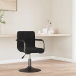 vidaXL Scaun de bar, negru, catifea (334603)