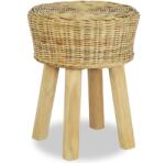 vidaXL Scaun de bar, ratan natural (244578)