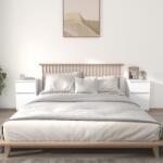 vidaXL Noptiere, 2 buc. , alb, 40x35x70 cm (819693)