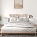 vidaXL Noptiere, 2 buc. , alb extralucios, 40x35x70 cm (819697)