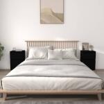 vidaXL Noptiere, 2 buc. , negru, 40x35x70 cm (819695)