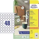 Avery-Zweckform 30 mm x 30 mm Papír Íves etikett címke Avery Zweckform Fehér ( 10 ív/doboz ) (6223-10)
