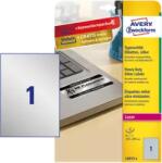 Avery Zweckform 210 mm x 297 mm Műanyag Íves etikett címke Avery Zweckform Ezüst ( 8 ív/doboz ) (L6013-8)