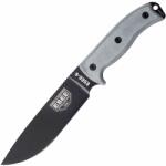 Esee Knives Model 6 black blade, grey handle 6P-KO survival knife without sheath (ESEE-6P-KO)