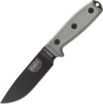 Esee Knives Model 4 black blade, grey handle 4P-KO survival knife without sheath (ESEE-4P-KO)