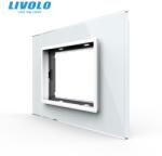 LIVOLO Rama de sticla, standard italian, 3M Alb (VL-P9E-3W)