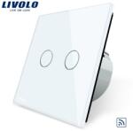 LIVOLO Intrerupator dublu wireless RF Alb (VL-C702R-11)
