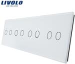 LIVOLO Panou Intrerupator 4 x dublu Alb (VL-P702/02/02/02- 8W)