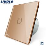 LIVOLO Intrerupator reset, buton revenire Auriu (VL-C701H-13)