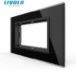 LIVOLO Rama de sticla, standard italian, 4M Negru (VL-P9E-4B)
