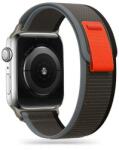 Tech-Protect TP0205 Tech-Protect Nylon Apple Watch 4 / 5 / 6 / 7 / 8 / SE / Ultra (42/44/45/49mm) óraszíj, fekete-narancs (TP0205)
