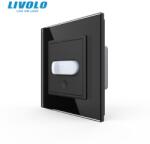 LIVOLO Intrerupator cu senzor de prezenta / miscare PIR Negru (VL-C7-FCU-P7E-2BP)
