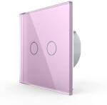 LIVOLO Intrerupator dublu wireless RF Roz (VL-C702R-17)