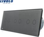 LIVOLO Intrerupator dublu+dublu+dublu, generatia noua Gri (VL-C706-15)