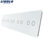 LIVOLO Panou Intrerupator 5 x dublu Alb (VL-P702/02/02/02/02- 10W)