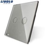 LIVOLO Panou Intrerupator dublu Gri (VL-P702-2I)