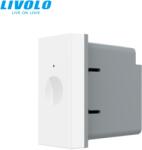 LIVOLO Modul intrerupator simplu tactil, 1M, cap scara / cap cruce Alb (VL-FC1S-1WP)