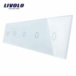 LIVOLO Panou Intrerupator 5 x simplu Alb (VL-P701/01/01/01/01- 10W)
