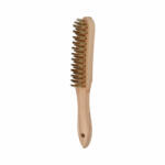 Norton nyeles kézi hullámos réz drótkefe fa nyéllel 290x140x25mm 4R, 12 db/csomag (CT605466) - corvinustoolskft