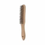 Norton nyeles kézi inox drótkefe fa nyéllel 290x140x25mm 4R, 12 db/csomag (CT605447) - corvinustoolskft