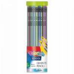 Colorino háromszögletű grafitceruza - radíros - több metál színben (39941PTR)