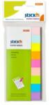 Stick`n by Hopax Öntapadós könyvjelzők, 12x50 mm, 9x50 levél, neon színek keveréke